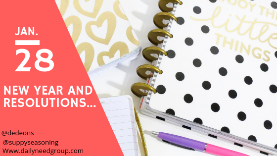 New Year and Resolutions…