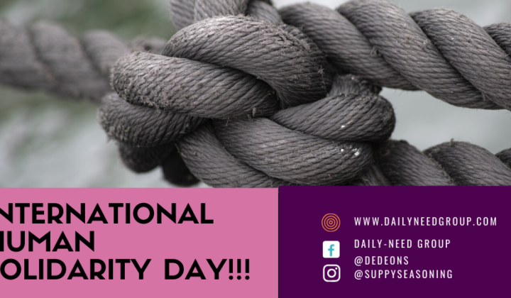 International Human Solidarity Day!!!