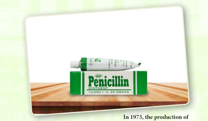 PRODUCTION OF PENICILLIN STARTED IN 1973