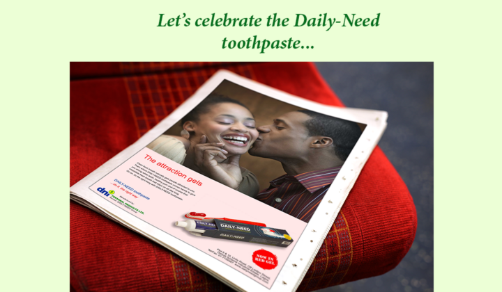 LET’S CELEBRATE THE DAILY-NEED TOOTHPASTE
